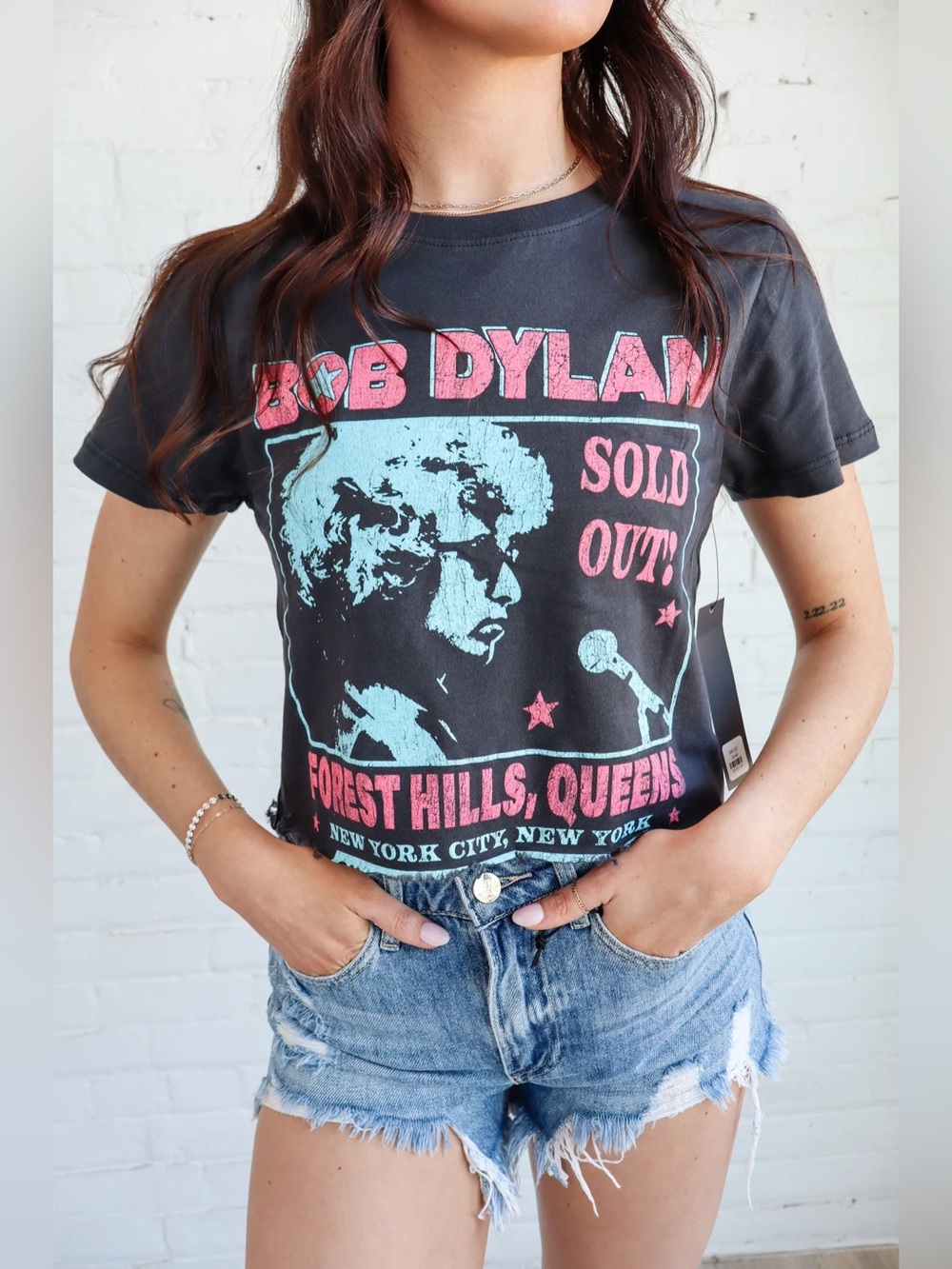 Prince Peter Collection Bob Dylan Forest Hill Graphic Cropped Tee Size Medium